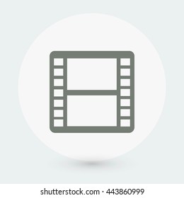 movie film strip vector icon