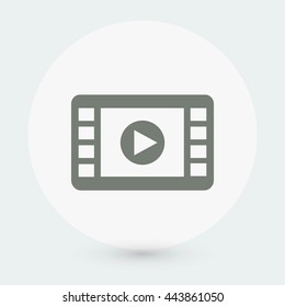 movie film strip vector icon