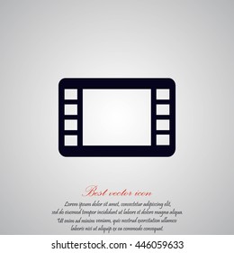movie film strip vector icon
