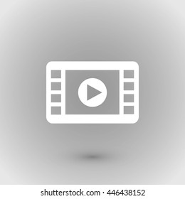 movie film strip vector icon