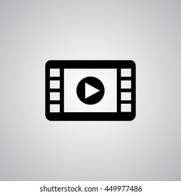 movie film strip vector icon