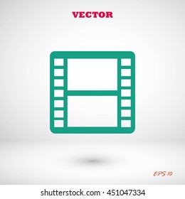 movie film strip vector icon