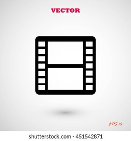 movie film strip vector icon