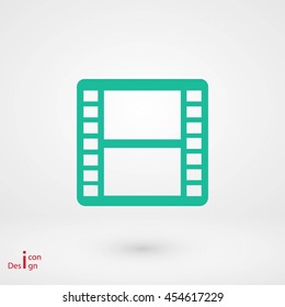 movie film strip vector icon