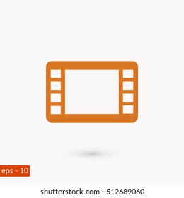 movie film strip vector icon, flat design best vector icon