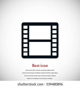 movie film strip vector icon, flat design best vector icon