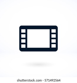 movie film strip vector icon, flat design best vector icon