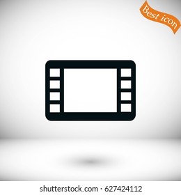 movie film strip vector icon, flat design best vector icon