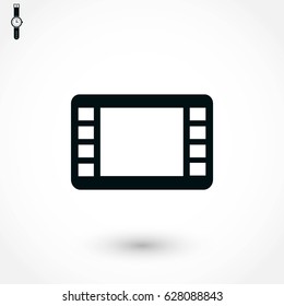 movie film strip vector icon, flat design best vector icon