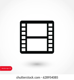 movie film strip vector icon, flat design best vector icon