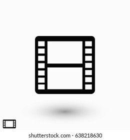 movie film strip vector icon, flat design best vector icon