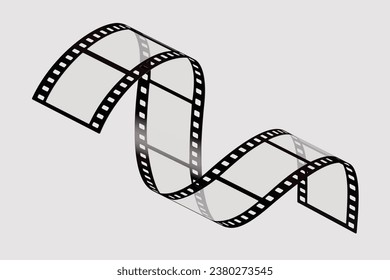 movie film strips diagonal vector background