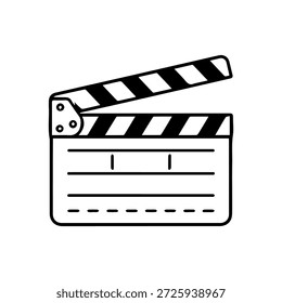 movie flapper line logo vector icon on a white background
Vector line logo icon