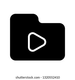 movie folder favorites icon vector