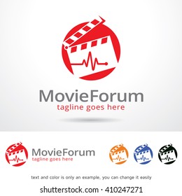 Movie Forum Logo Template Design Vector Design 