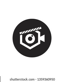 movie icon, camera icon, cinema icon, vector