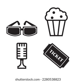movie icon , cinema icon vector
