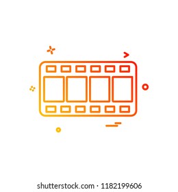Movie icon design vector