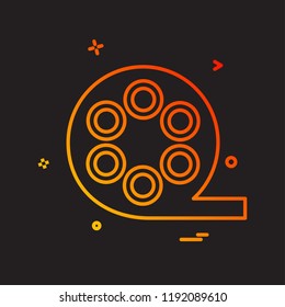 Movie icon design vector