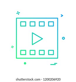 Movie icon design vector