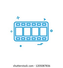 Movie icon design vector