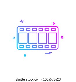 Movie icon design vector