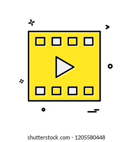 Movie icon design vector