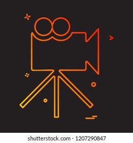 Movie icon design vector