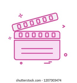 Movie icon design vector