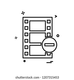 Movie icon design vector