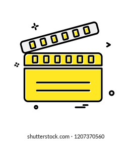 Movie icon design vector