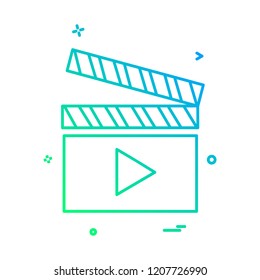 Movie icon design vector