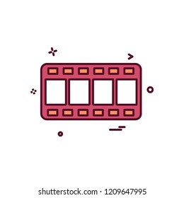 Movie icon design vector
