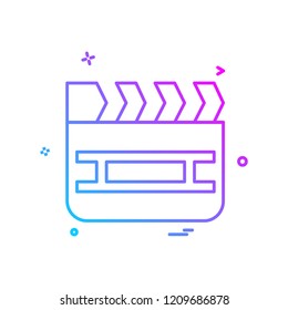 Movie icon design vector