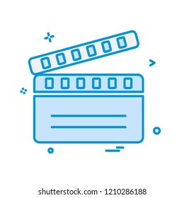 Movie icon design vector
