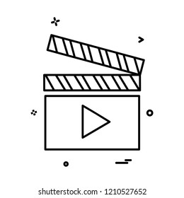 Movie icon design vector