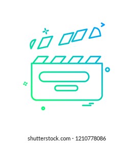 Movie icon design vector