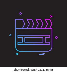 Movie icon design vector