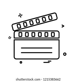 Movie icon design vector