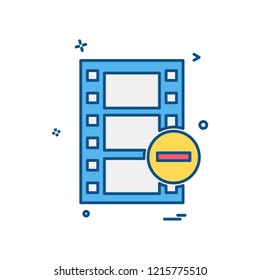 Movie icon design vector
