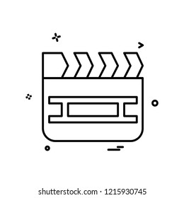 Movie icon design vector