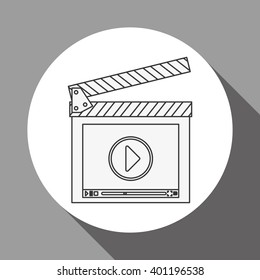 movie icon design, vector illustration