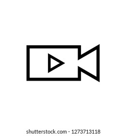 Movie Icon. Entertainment Vector Illustration Logo Template Sign & Symbol.