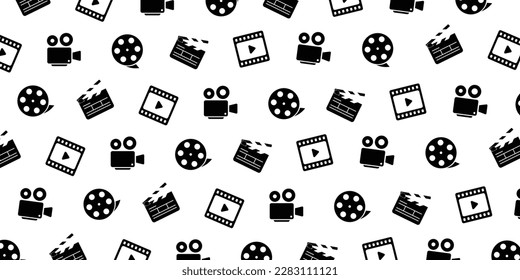 Movie icon pattern background design