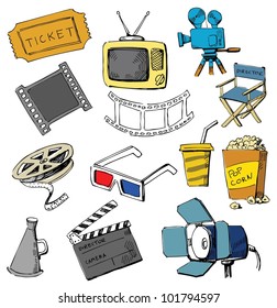 Movie icon set