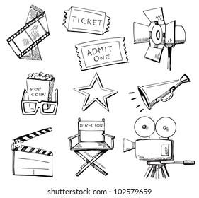 Movie icon set