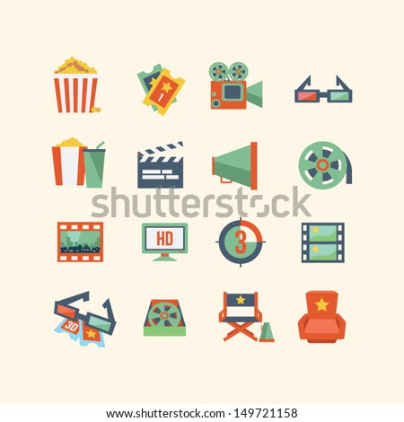 Movie icon set