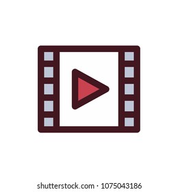 movie icon vector