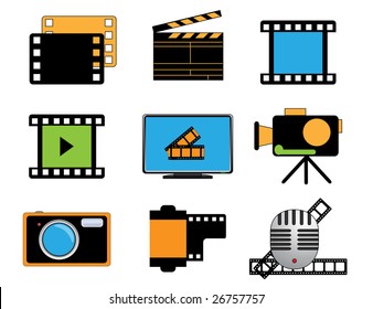 Movie icon. Vector