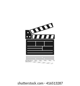 Movie icon vector.